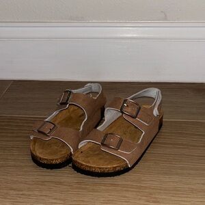 Stylish Tan Kids Sandals with Adjustable Straps